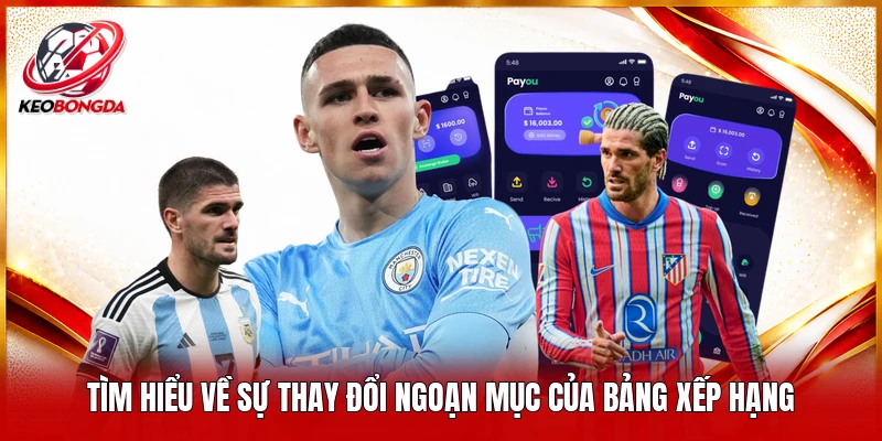 Tìm hiểu về sự thay đổi ngoạn mục của bảng xếp hạng